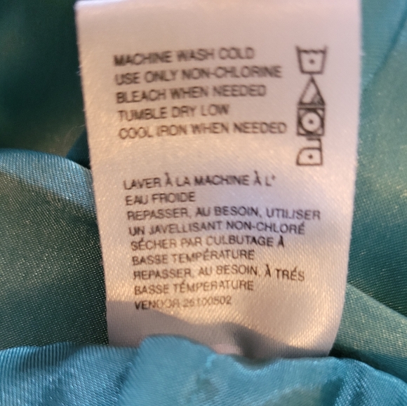 Satiny PJ Pants, Teal Green, great condition. - Picture 2 of 5